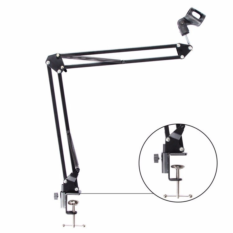 Condenser-Microphone-BM800-Scissor-Arm-Stand-Phantom-Power-48V-Sound-Card-Pop-Filter-3