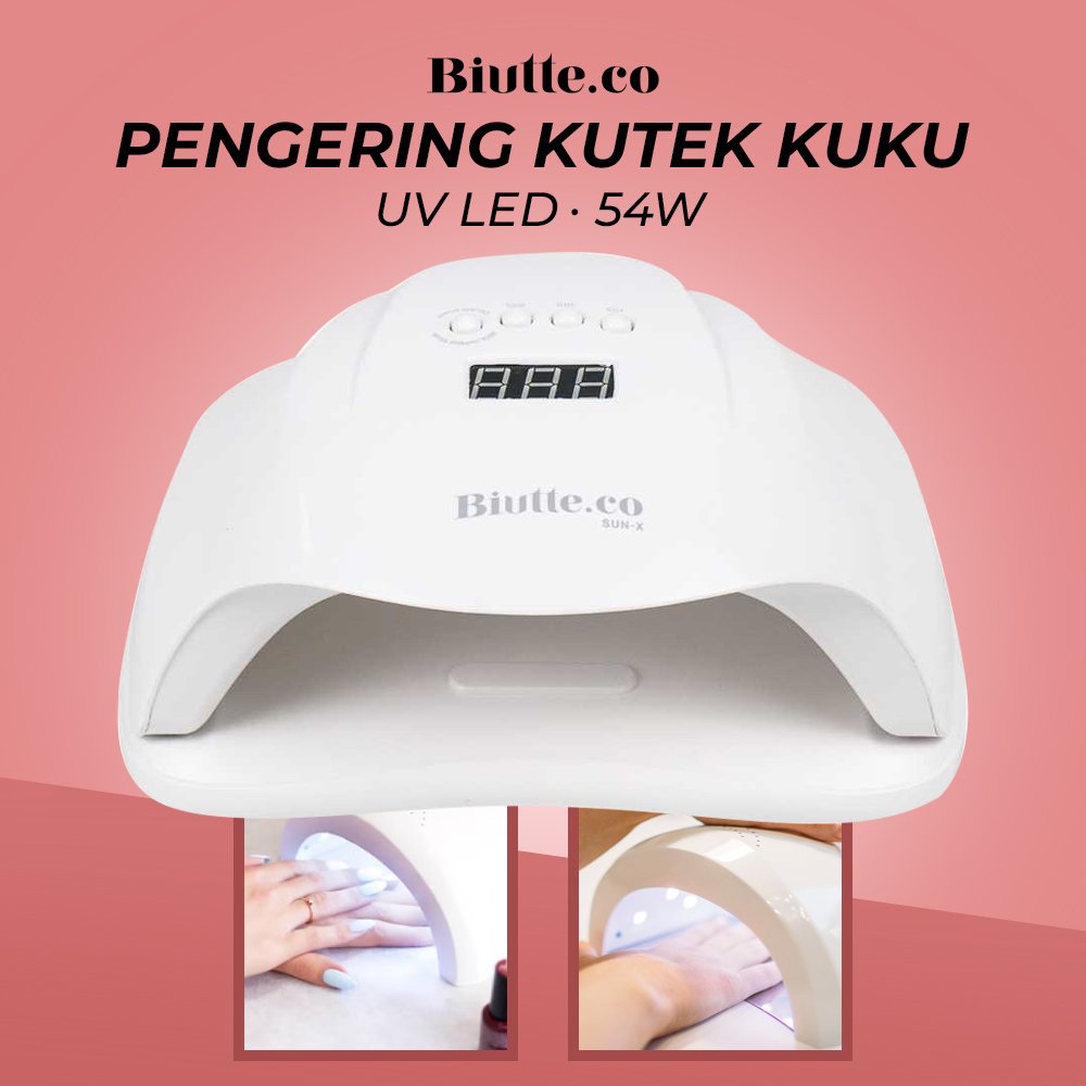 biutteco-pengering-kutek-kuku-uv-led-nail-dryer-54w-sun-x