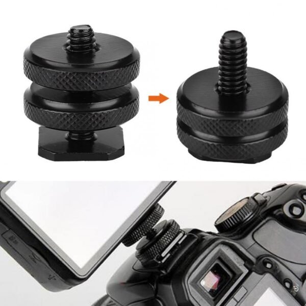 camvate-tripod-screw-hot-shoe-double-layer-kamera-dslr-14-thread-hs7