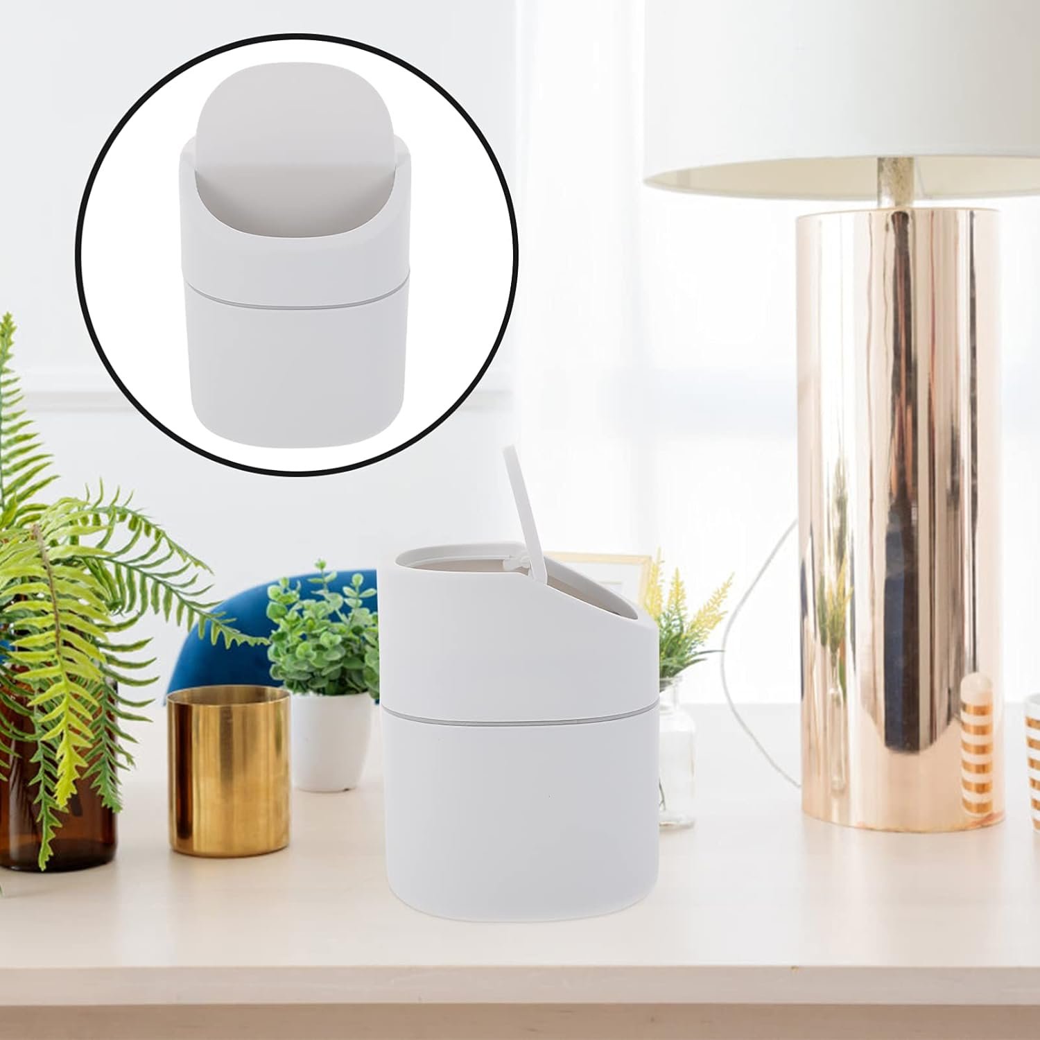 dawndesslo-tempat-sampah-mini-portable-flip-type-d2663