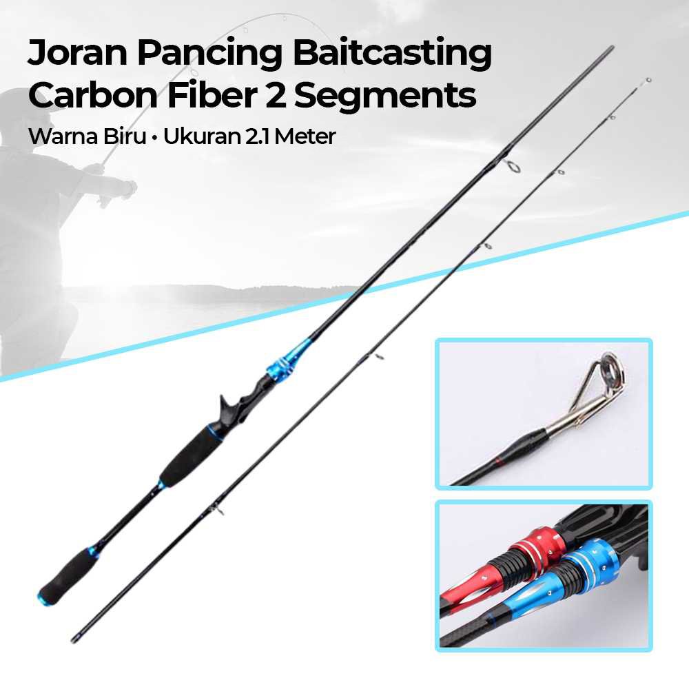 kabinwang-joran-pancing-baitcastingspinning-carbon-fiber-2-segments-kb361