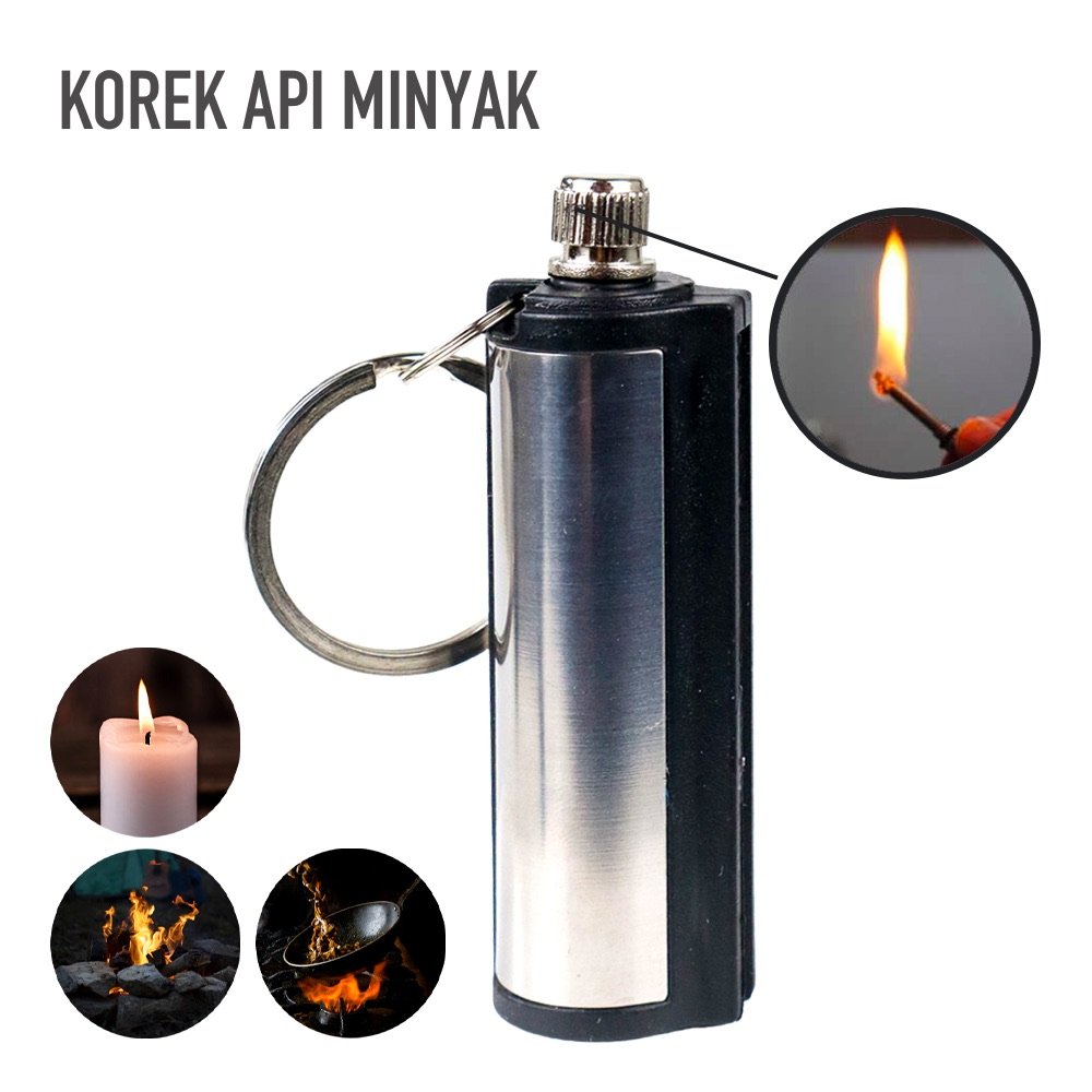 korek-api-mancis-minyak-outdoor-camping-waterproof-18g