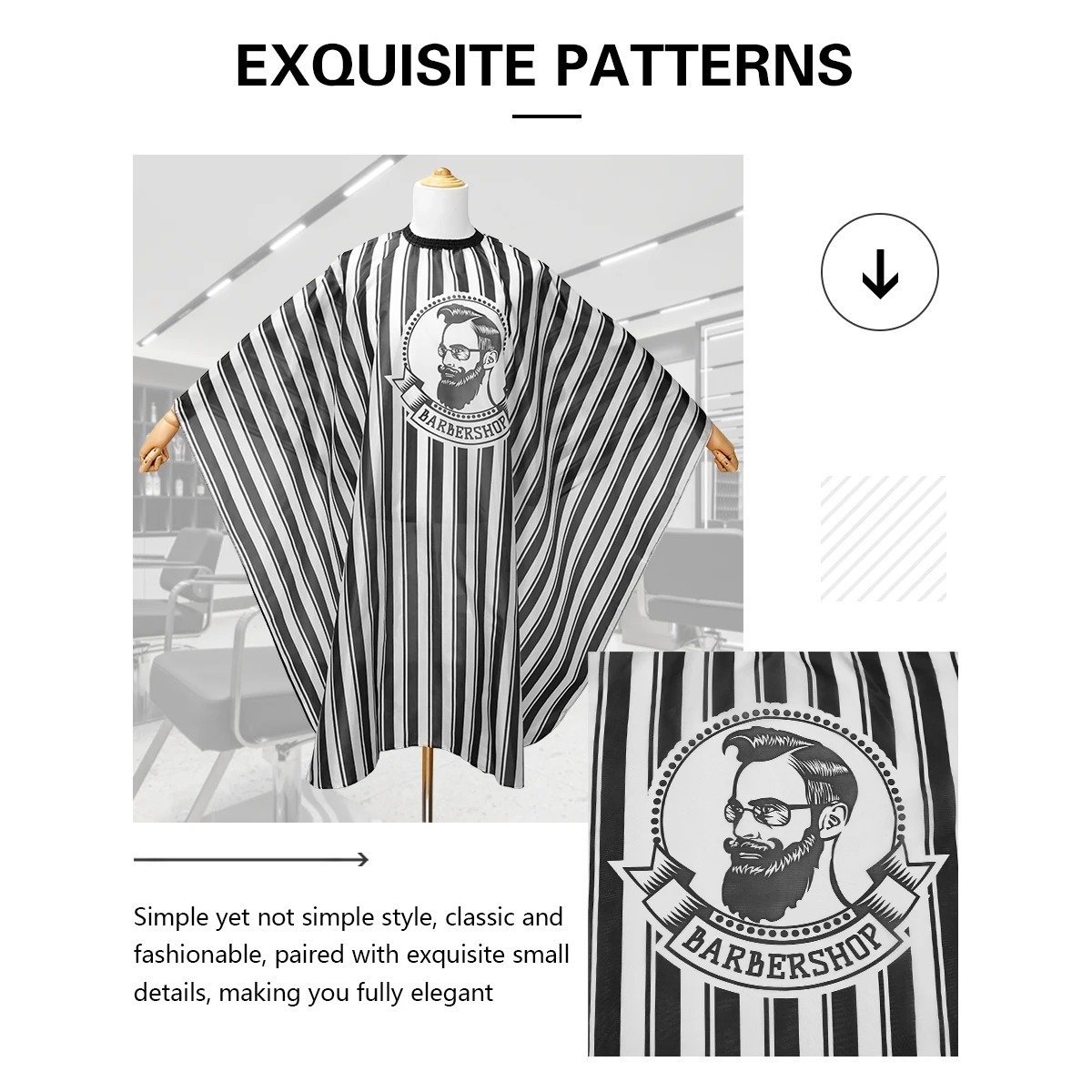 schwarzk-jubah-apron-kip-pangkas-rambut-salon-barbershop-cape-b04