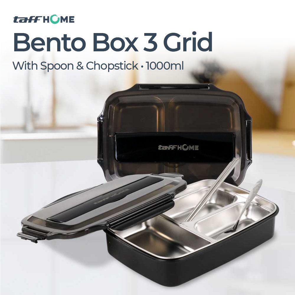 taffhome-kotak-makan-bento-box-3-grid-1000ml-with-spoon-chopstick-ou1000