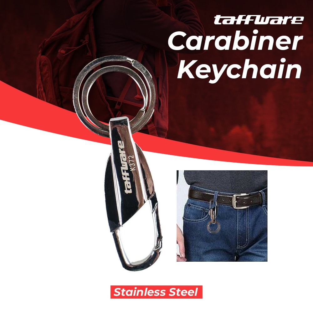 taffware-gantungan-kunci-carabiner-keychain-stainless-steel-k372